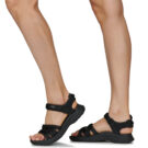 Teva Tirra Sport Schwarz Flache Sandalen Damen - 8