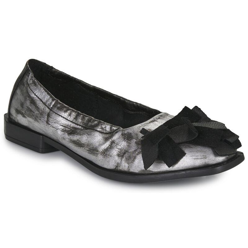 Papucei AMBER Silberne Damen-Ballerinas - Gr&ouml;&szlig;e 1