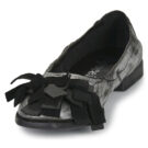 Papucei AMBER Silberne Damen-Ballerinas - Gr&ouml;&szlig;e 3