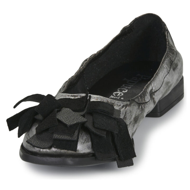Papucei AMBER Silberne Damen-Ballerinas - Gr&ouml;&szlig;e 3