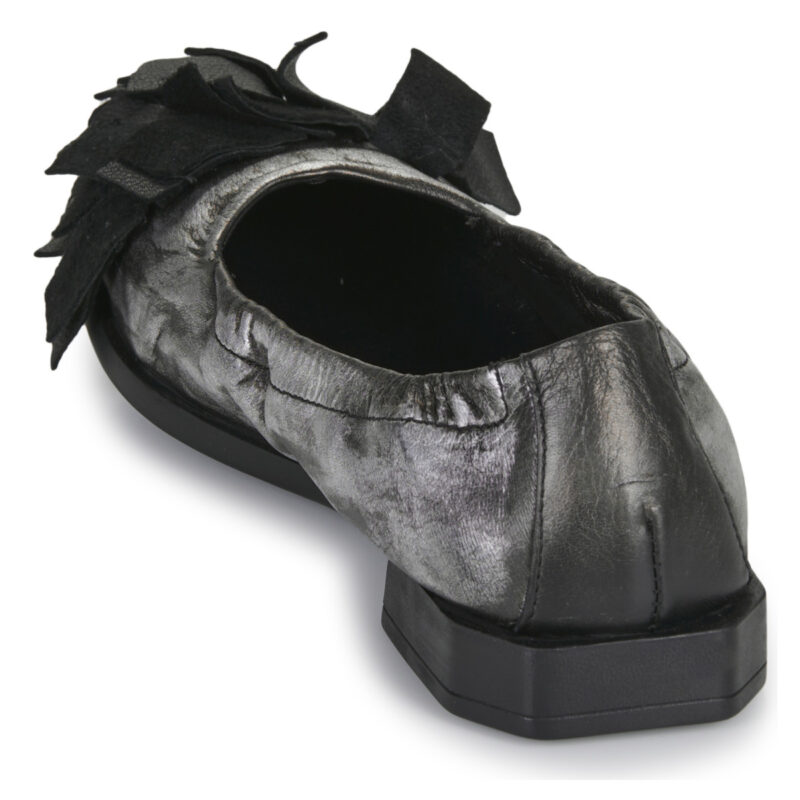 Papucei AMBER Silberne Damen-Ballerinas - Gr&ouml;&szlig;e 5