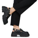 Buffalo VEGA CLOG BUCKLE Nero Zoccoli Donna - 8