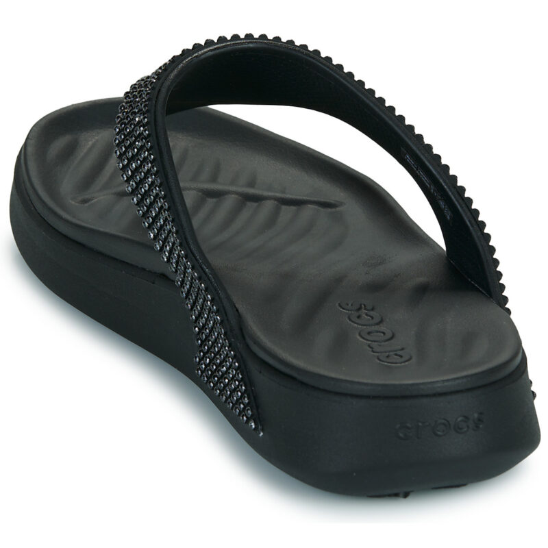 Crocs GETAWAY GEMS TRIANGLE FLIP Nero Infradito Donna - 5