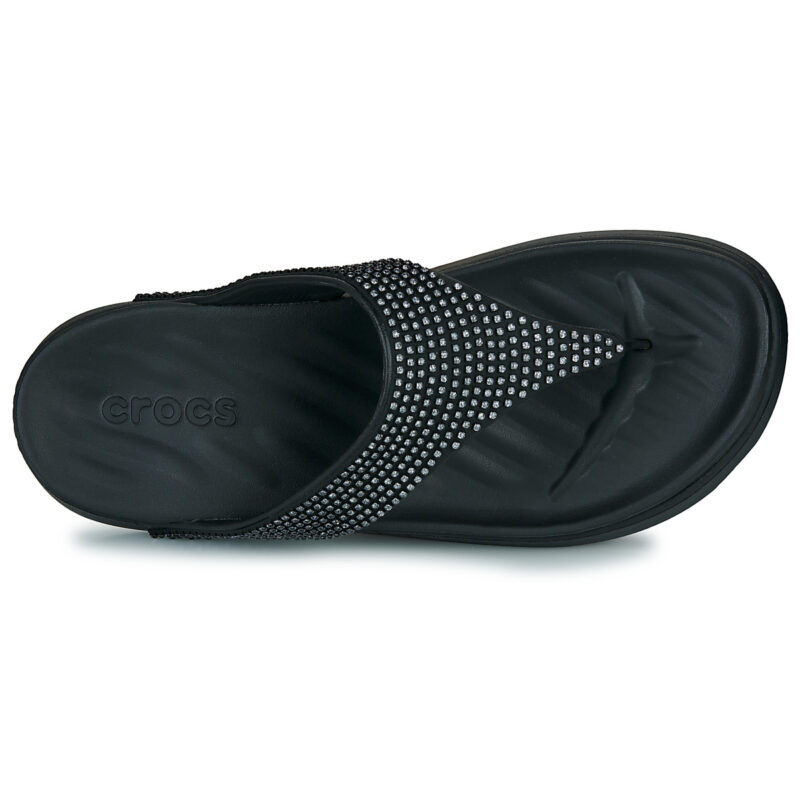 Crocs GETAWAY GEMS TRIANGLE FLIP Nero Infradito Donna - 6