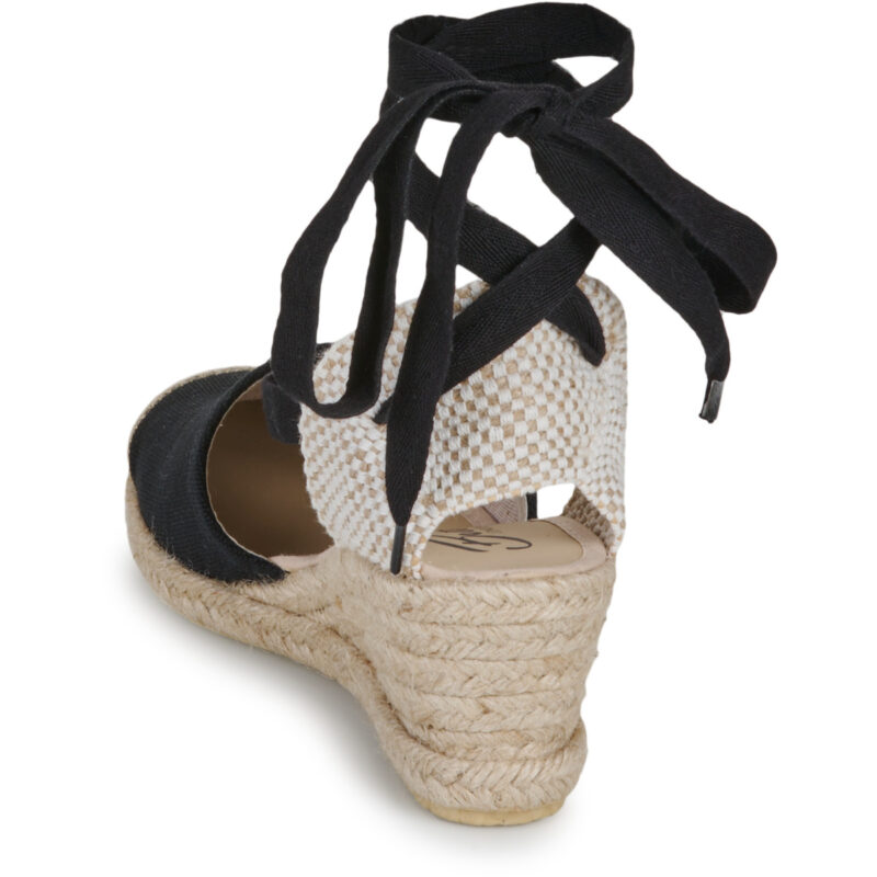 Betty London GRANDA Espadrilles f&uuml;r schwarze Damen - Gr&ouml;&szlig;e 4