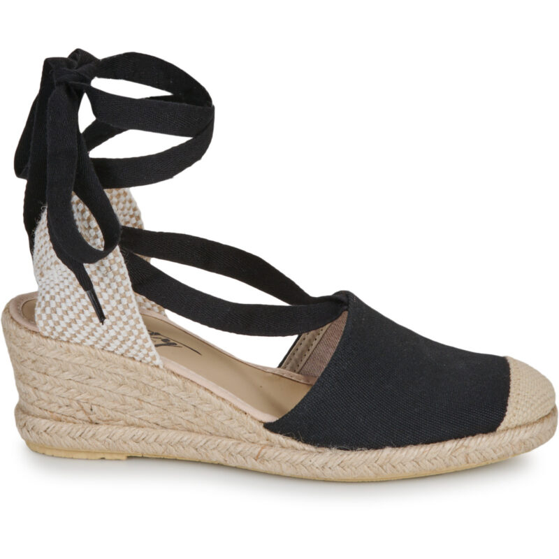 Betty London GRANDA Espadrilles f&uuml;r schwarze Damen - Gr&ouml;&szlig;e 5