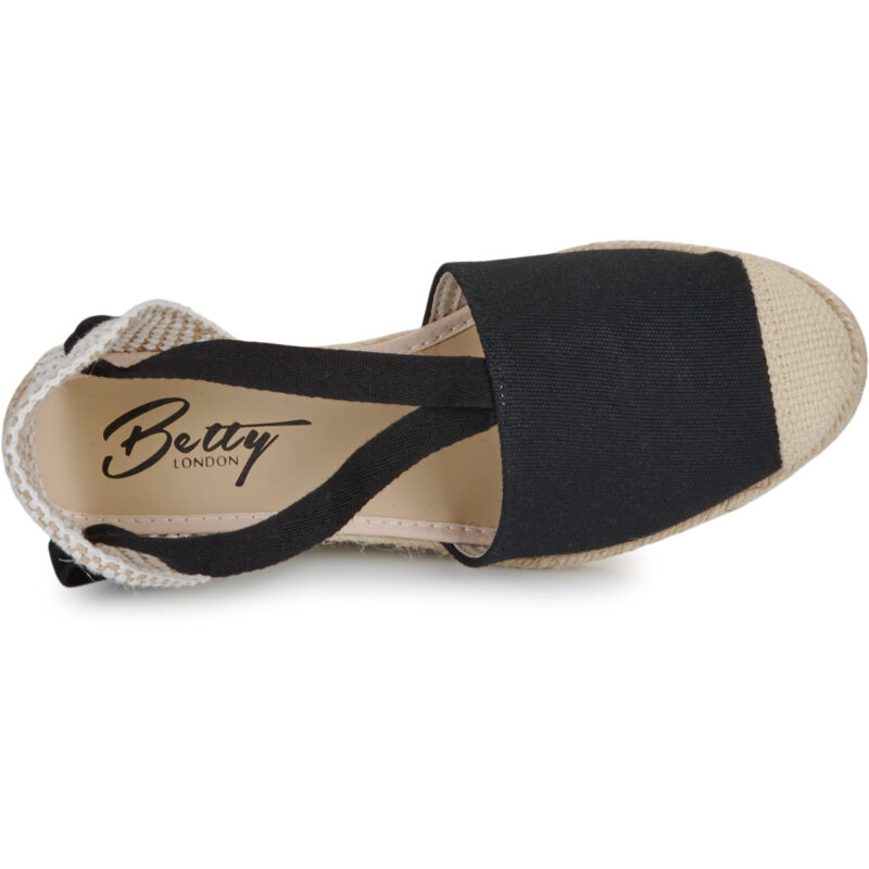 Betty London GRANDA Espadrilles f&uuml;r schwarze Damen - Gr&ouml;&szlig;e 6