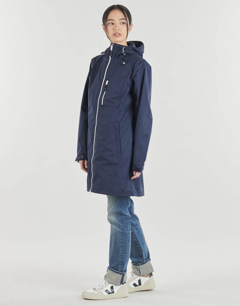 giacca a vento Helly Hansen LONG BELFAST RAIN JACKET Marine giacca a vento Donna - 3