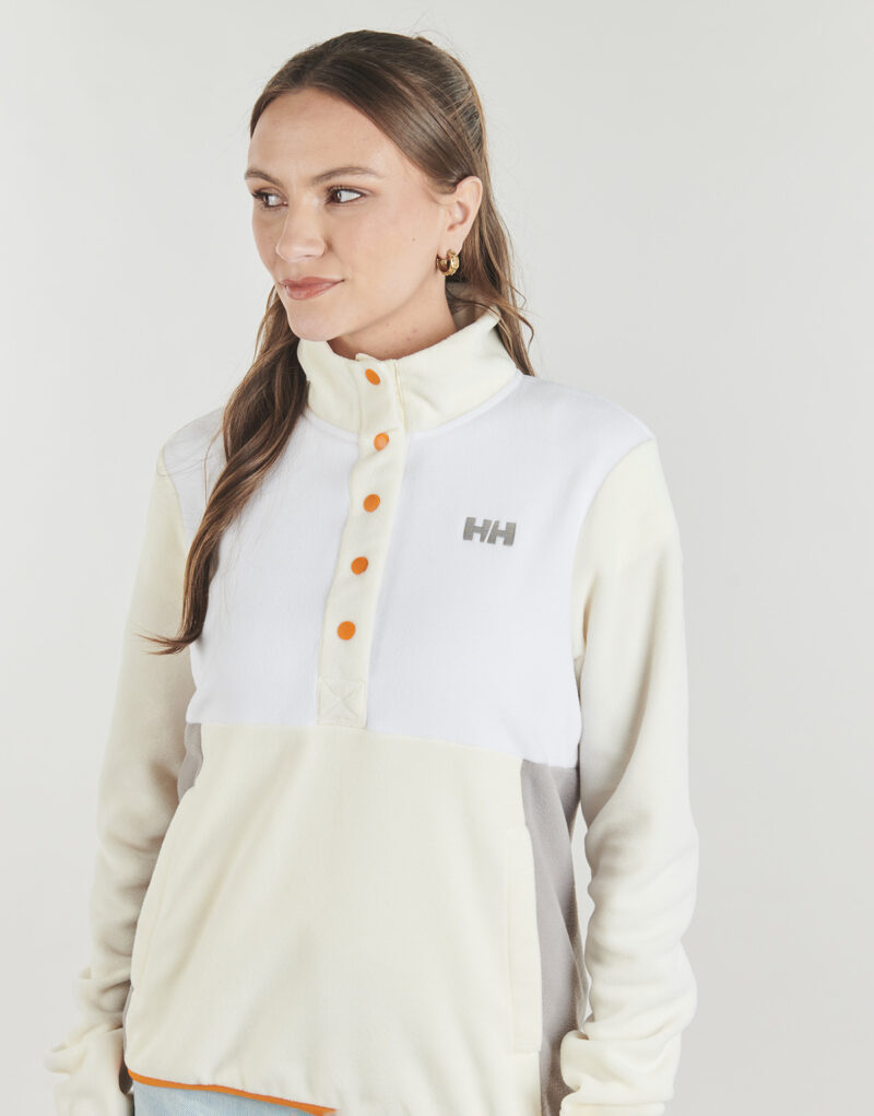 Felpa Helly Hansen DAYBREAKER SNAP PULLOVER Bianco Felpe Donna - 5