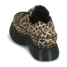 Dr. Martens Buzz 5i Light Tan Mini Leopard Spot Hair On Marrone Derby Donna - 5