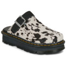 Dr. Martens ZebZag Mule Black Dalmatian Print Hair On Nero - Ciabatta Donna - 1