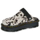 Dr. Martens ZebZag Mule Black Dalmatian Print Hair On Nero - Ciabatta Donna - 4