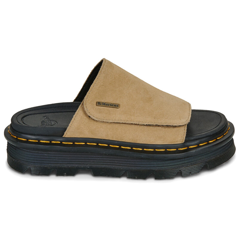 Dr. Martens ZebZag Slide Savannah Tan EH Suede Beige Women's Slipper - 2