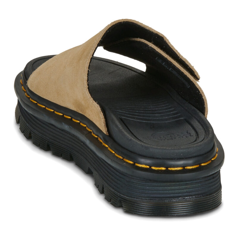 Dr. Martens ZebZag Slide Savannah Tan EH Suede Beige Women's Slipper - 5