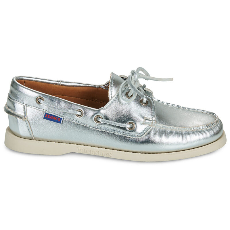 Sebago DOCKSIDES PORTLAND MET WOMAN Argento Chaussures bateau Femme - 2