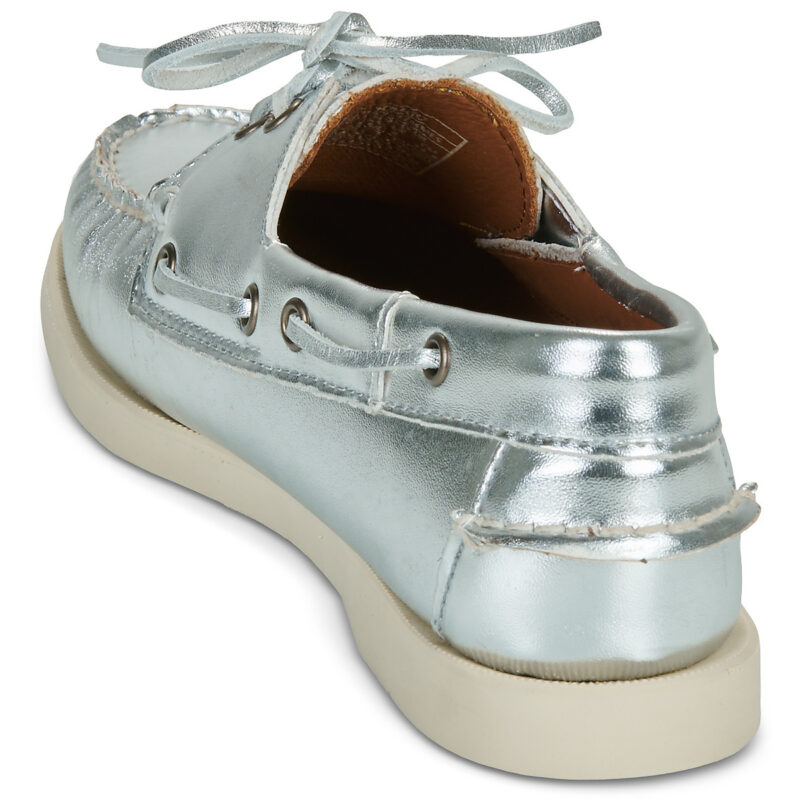 Sebago DOCKSIDES PORTLAND MET WOMAN Argento Chaussures bateau Femme - 5