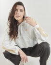 Felpe con cappuccio New Balance INTERLOCK FULL ZIP Beige Felpe con cappuccio Donna - 5