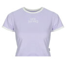 New Balance LINEAR HERITAGE RINGER TSHIRT Purple Short Sleeve T-shirt Women - 1