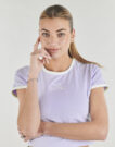 New Balance LINEAR HERITAGE RINGER TSHIRT Purple Short Sleeve T-shirt Women - 5