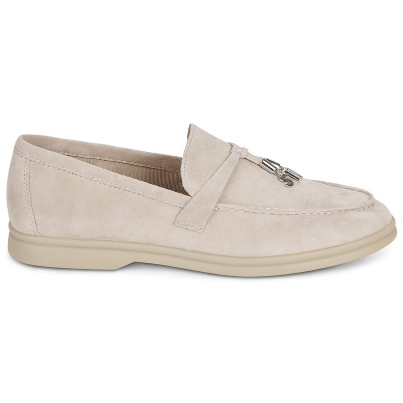 Steve Madden PORTLAND Beige Women's Loafers - 2