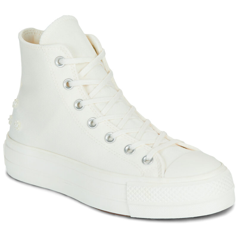 Converse CHUCK TAYLOR ALL STAR LIFT PLATFORM BEADS White High Sneakers Women - 1