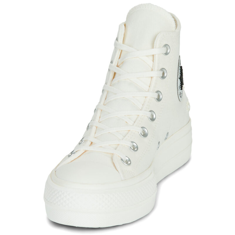 Converse CHUCK TAYLOR ALL STAR LIFT PLATFORM BEADS White High Sneakers Women - 3