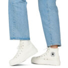 Converse CHUCK TAYLOR ALL STAR LIFT PLATFORM BEADS White High Sneakers Women - 8