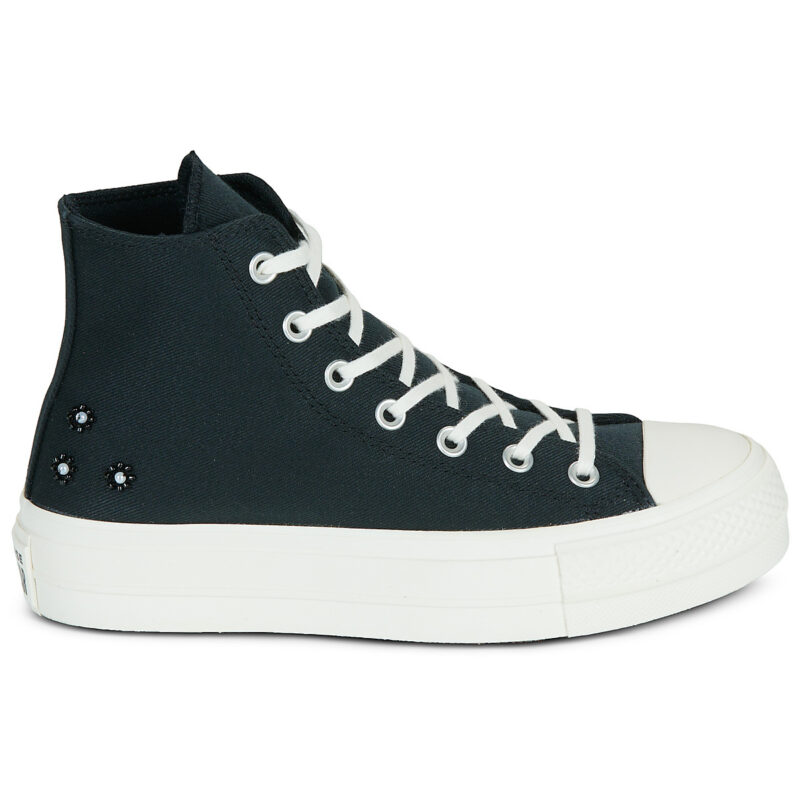Converse CHUCK TAYLOR ALL STAR LIFT PLATFORM BEADS Black High sneakers Women - 2