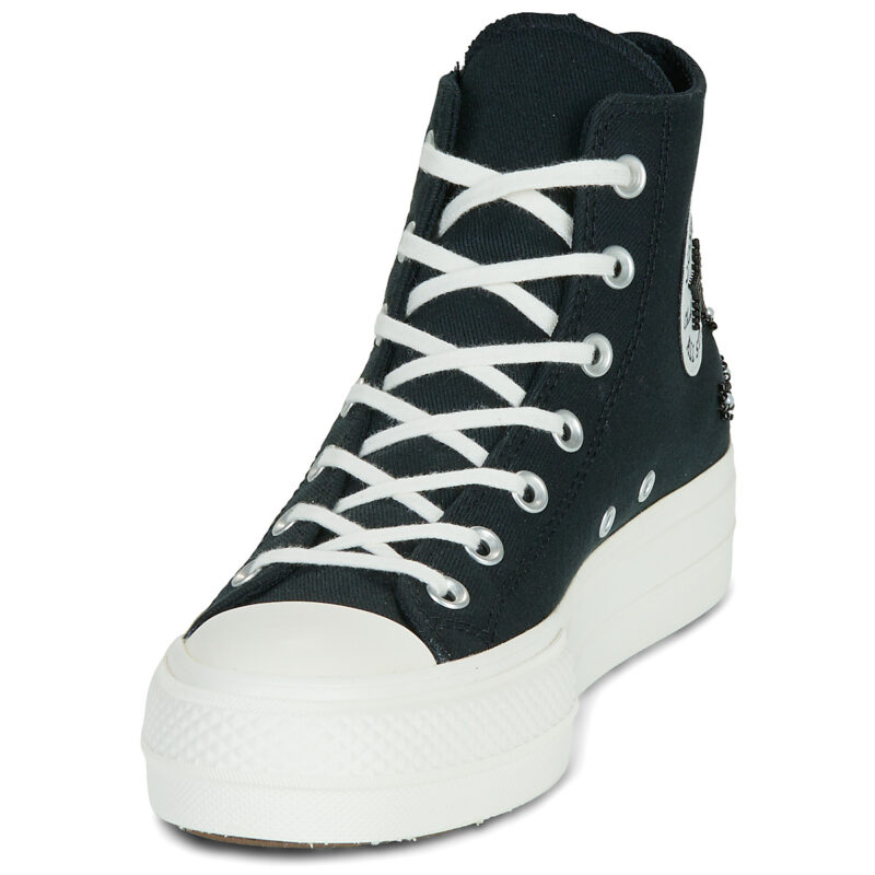 Converse CHUCK TAYLOR ALL STAR LIFT PLATFORM BEADS Black High sneakers Women - 3