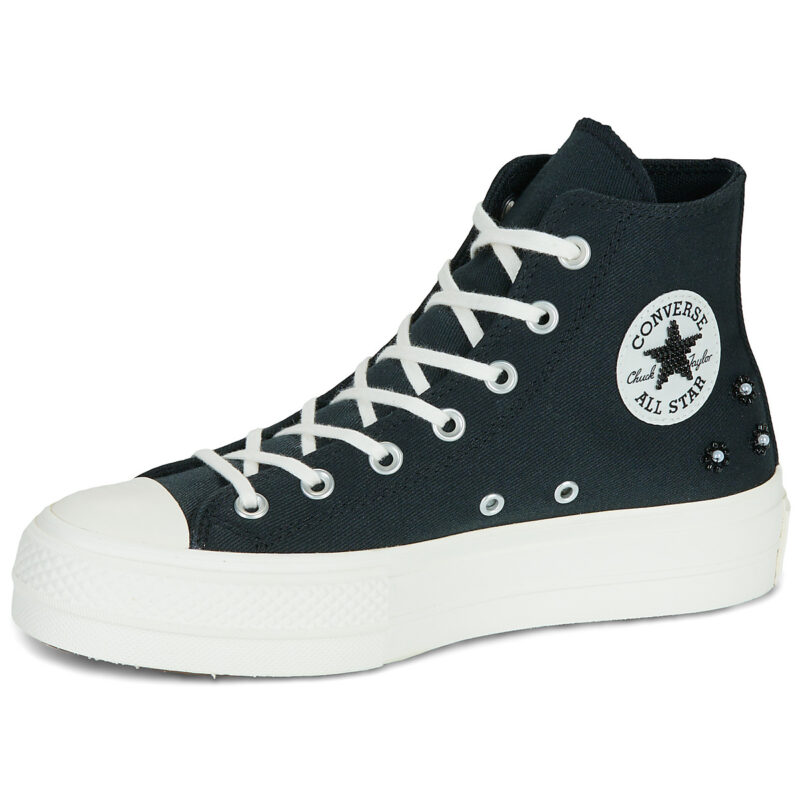 Converse CHUCK TAYLOR ALL STAR LIFT PLATFORM BEADS Black High sneakers Women - 4