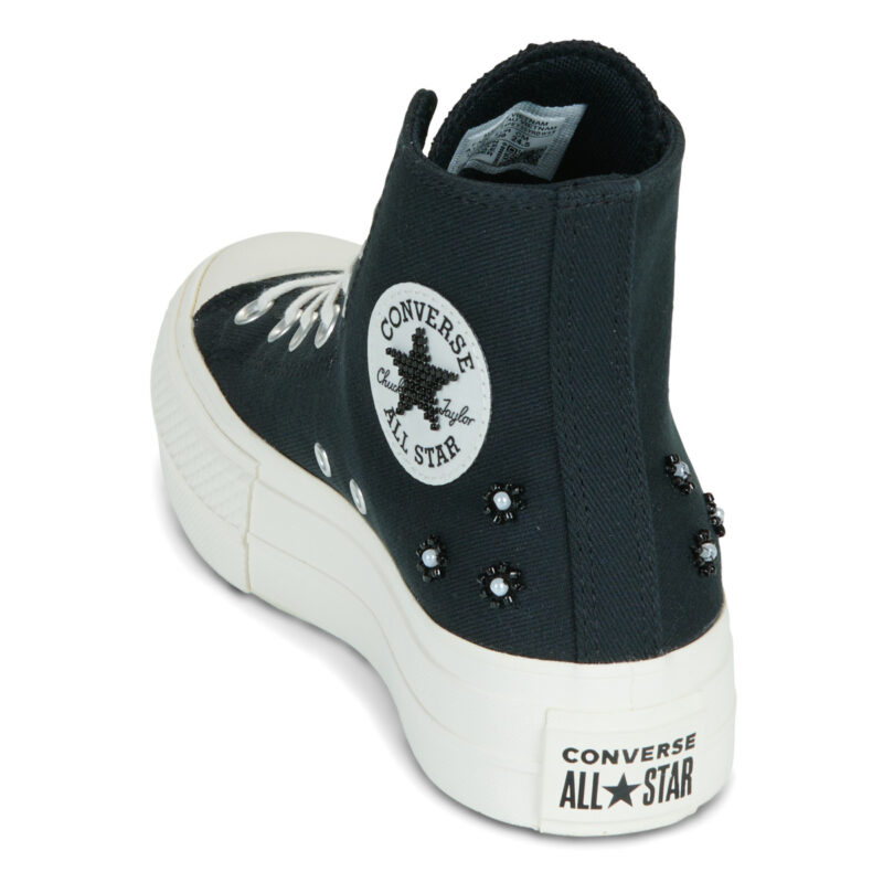 Converse CHUCK TAYLOR ALL STAR LIFT PLATFORM BEADS Black High sneakers Women - 5
