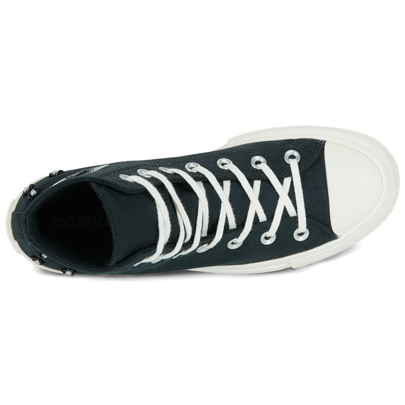 Converse CHUCK TAYLOR ALL STAR LIFT PLATFORM BEADS Black High sneakers Women - 6