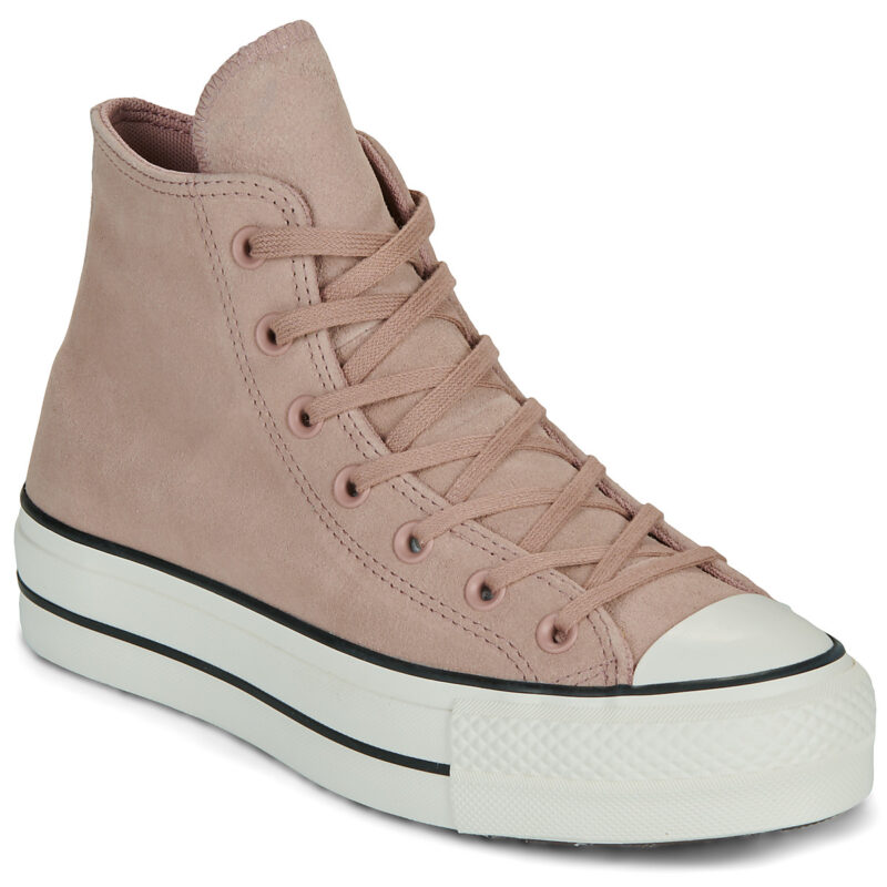 Converse CHUCK TAYLOR ALL STAR LIFT PLATFORM TONAL SUEDE Rosa Sneakers alte Donna - 1