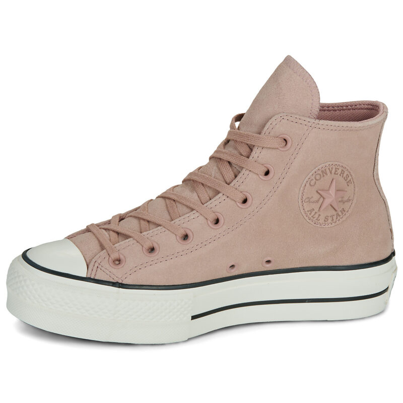 Converse CHUCK TAYLOR ALL STAR LIFT PLATFORM TONAL SUEDE Rosa Sneakers alte Donna - 4