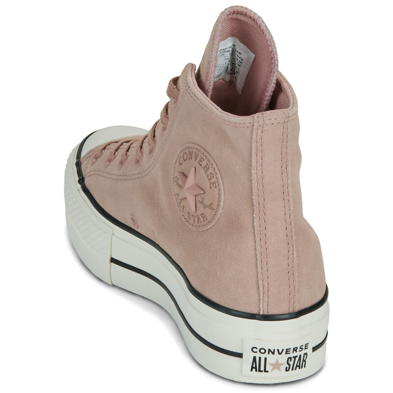 Converse CHUCK TAYLOR ALL STAR LIFT PLATFORM TONAL SUEDE Rosa Sneakers alte Donna - 5