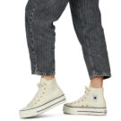 Converse LIFT PLATFORM Beige Baskets hautes Femmes - 8