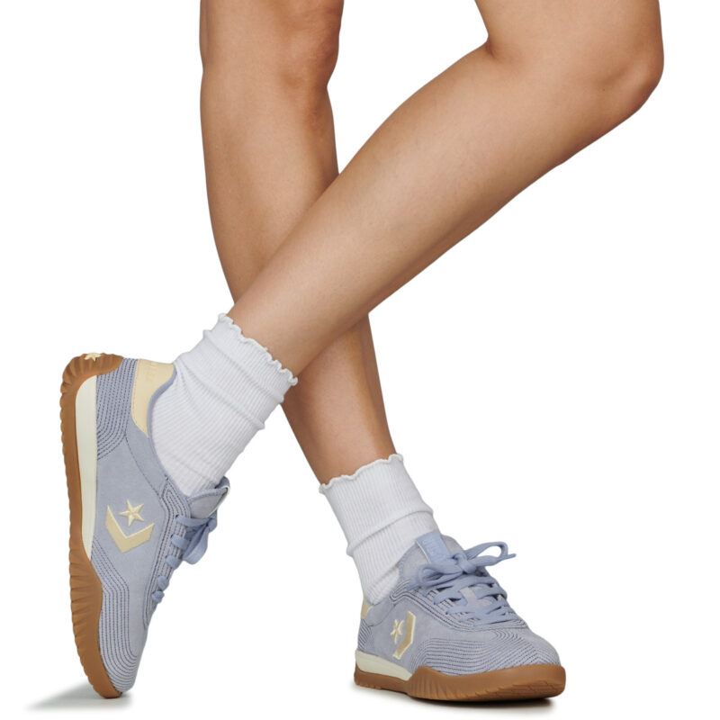 Converse RUN STAR TRAINER STITCHED Bleu Baskets bas Femmes - 8