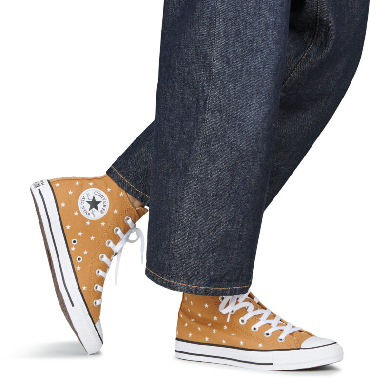 Converse CHUCK TAYLOR ALL STAR EMBROIDERED STARS Giallo Sneakers alte Donna - 8