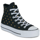 Converse LIFT PLATFORM EMBROIDERED STARS Nero Sneakers alte Donna - 1