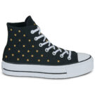Converse LIFT PLATFORM EMBROIDERED STARS Nero Sneakers alte Donna - 2