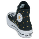 Converse LIFT PLATFORM EMBROIDERED STARS Nero Sneakers alte Donna - 5