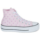 Converse LIFT PLATFORM EMBROIDERED STARS Rosa Sneakers alte Donna - 2