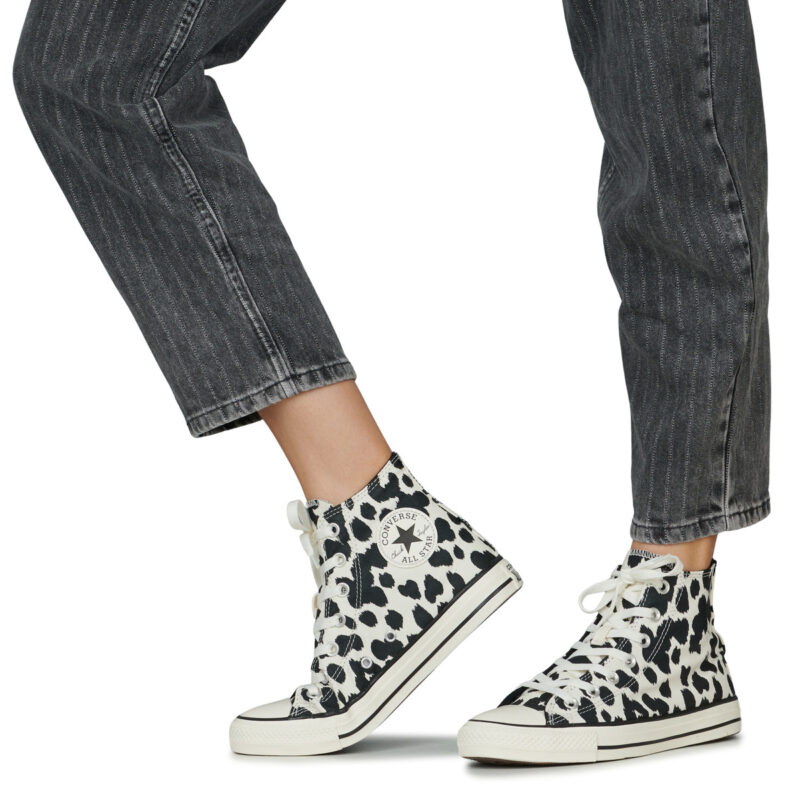 Converse  CHUCK TAYLOR ALL STAR COW PRINT  Nero -  Sneakers alte Donna - 8