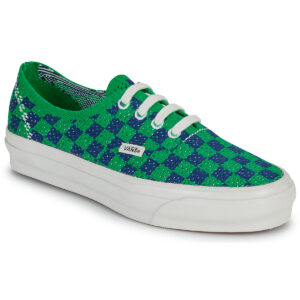 Vans  LX Authentic 44 EK Punk Check GREEN/NAVY  Verde -  Sneakers basse Donna