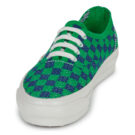 Vans LX Authentic 44 EK Punk Check GREEN/NAVY Verde Sneakers basse Donna - 3