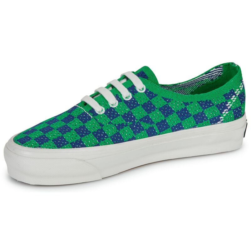 Vans LX Authentic 44 EK Punk Check GREEN/NAVY Verde Sneakers basse Donna - 4