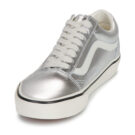 Vans Old Skool LEATHER METALLIC SILVER Argento Sneakers basse Donna - 3