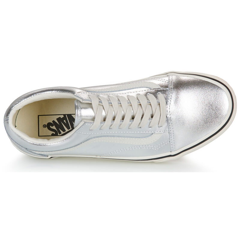 Vans Old Skool LEATHER METALLIC SILVER Argento Sneakers basse Donna - 6