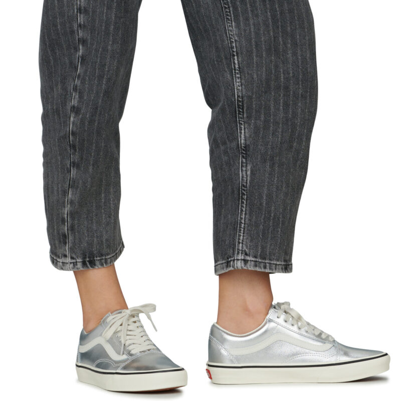 Vans Old Skool LEATHER METALLIC SILVER Argento Sneakers basse Donna - 8