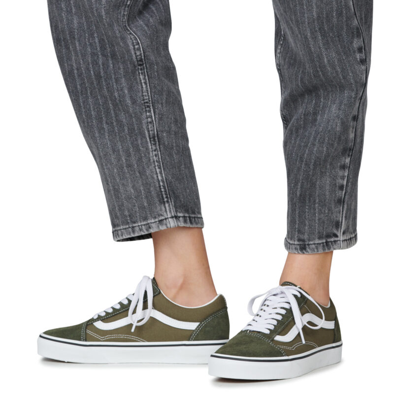 Vans Old Skool 2-TONE Obsidian Fern Khaki Damen-Sneaker (niedrige Passform) - Gr&ouml;&szlig;e 8